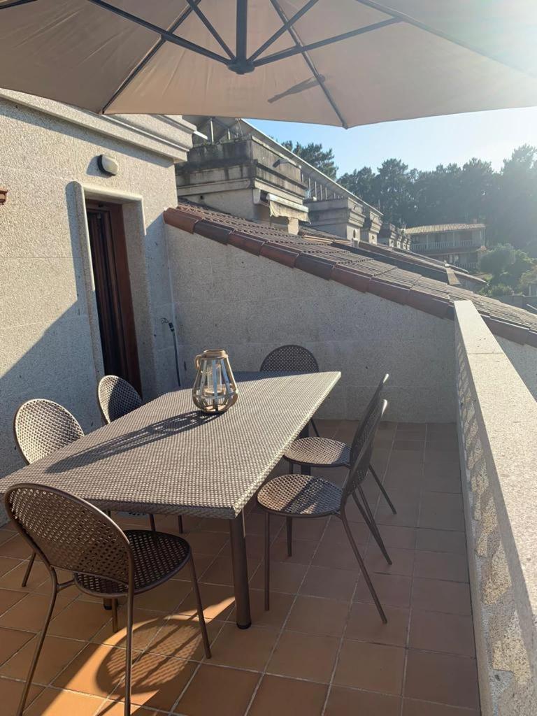 "Sanxenxo Holidays" Atico Con Garaje, Barbacoa Y Piscina A 5 Min Del Centro 外观 照片