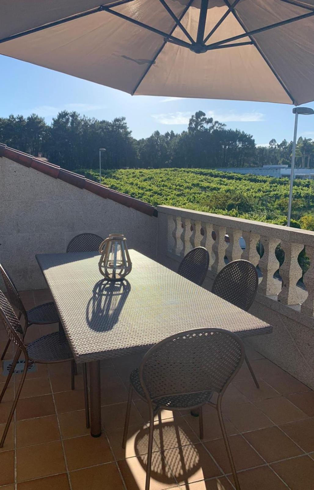 "Sanxenxo Holidays" Atico Con Garaje, Barbacoa Y Piscina A 5 Min Del Centro 外观 照片